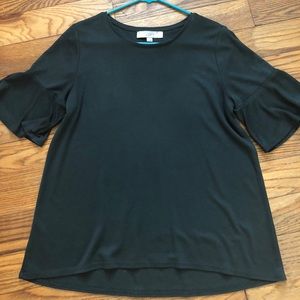 Super Cute Green Bell Sleeve LOFT Shirt